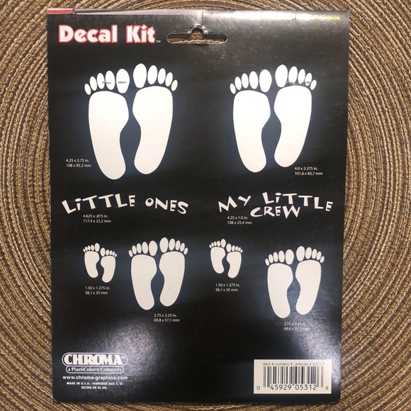 Chroma Family Feet Decal Kit - Picture 2 of 2